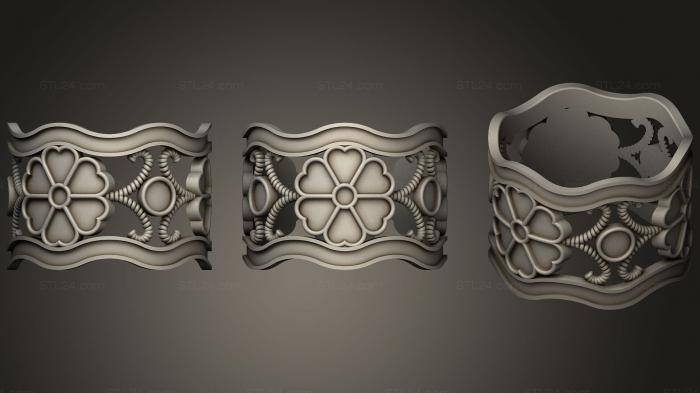 Ювелирные перстни и кольца (Браслет Браслет, JVLRP_0309) 3D модель для ЧПУ станка